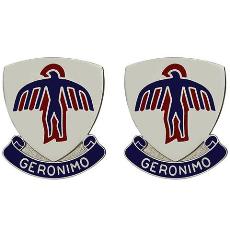 501st Infantry Regiment Unit Crest (Geronimo)